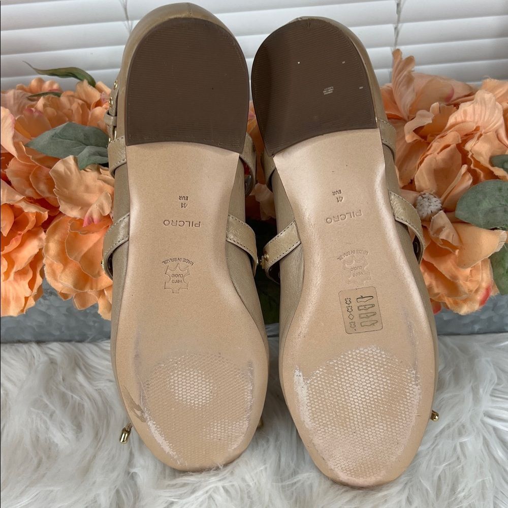 Anthropologie Pilcro Strappy Studded Ballet Flats Size 41 - Picture 8 of 10